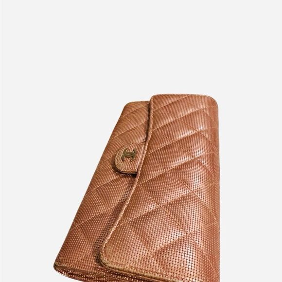 Chanel Brown Quilted Wallet Timeless Design - Picture 3 of 13